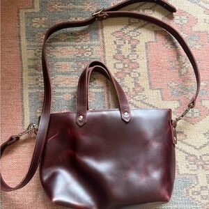 Oxblood Lifetime Leather Co. Crossbody